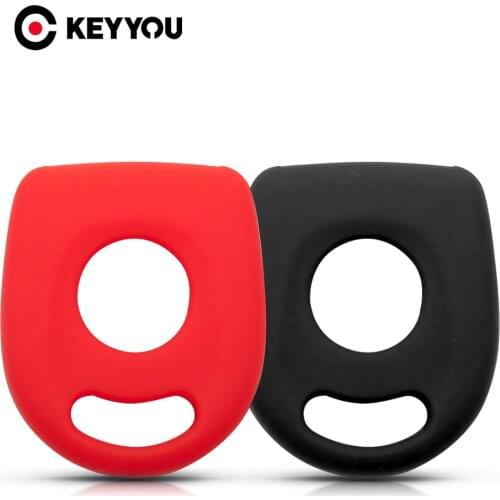 KEYYOU Silicone Transponder Key Case Cover For Volkswagen VW Passat Golf GTI Beetle Polo For SEAT Ibiza Leon For SKODA Octavia