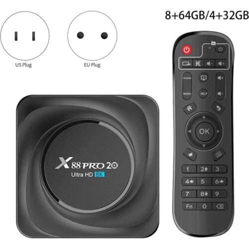 X88 PRO 20 TV Box Android 11 ROM Rockchip RK3566 8K Media Player for Google Youtube 1000M