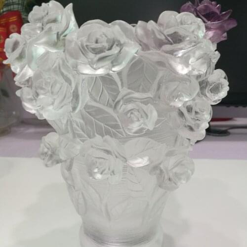 3kg 20x17cm Glass rose vase