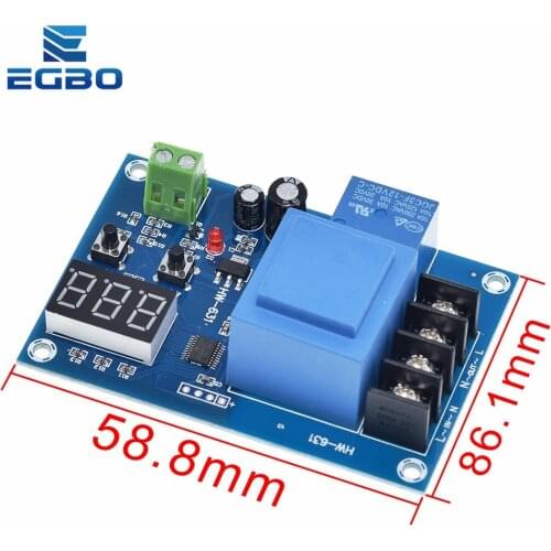 XH-M602 Digital Control Battery Charging Control Module AC 220V Lithium Storage Battery Charger Control Switch Protection Board