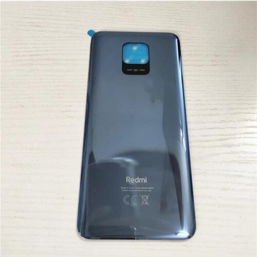 100% Original For Xiaomi Redmi Note 9S / Note 9 Pro Max Back Door Rear Glass Housing Case Battery Cover Replace