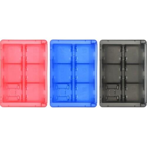 K3NB 24 in 1 Protective Case Game Cards Cartridge Holder Storage Box Organizer Shockproof Shell Portable for Switch 3DS 2DS/DS