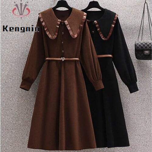 Plus Size Women Sets 2020 Autumn Fashion Black Shirt + Leopard Strap Dress Two Piece Long Sleeve Blouse Hollow Out Vestidos Suit