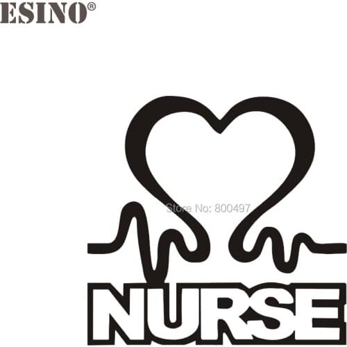 10 x New Cartoon Nurse Heart Creative Accessory Decal Cartoon Car Reflective Sticker Bumper Body Decal Creative Pattern Vinyl