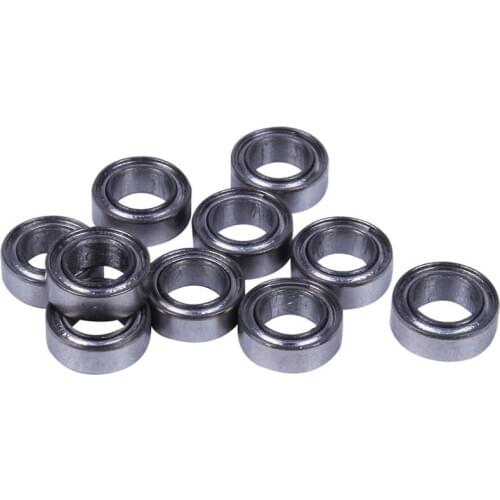 10pcs 13Size Miniature Metal Shielded Sealed Groove Model Ball Bearing Size: MR74-ZZ 4*7*2.5mm