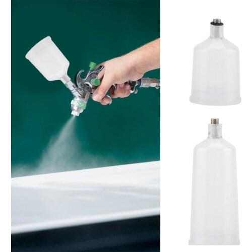 2PCS / Set Plastic Spray Paint Gun Airbrush Cup Pot Cup for Airbrush Spray Gun Parts Fastmover Threaded Connector 20ml 40ml Pow