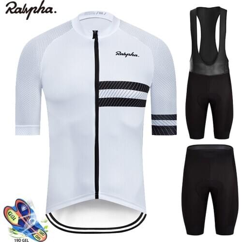 2020 Ralvpha Cycling Jersey Set Breathable Team Racing Sport Bicycle Clothes Jerseys Men Cycling Clothing Short Bike Jersey