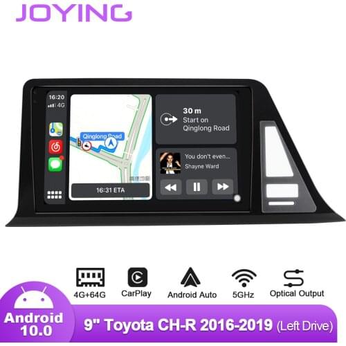 9 Inch Car Radio Player Android 10.0 Head Unit SPDIF 4GB RAM 64GB ROM Octa Core Mutlimedia For Toyota CH-R 2016-2019 5G WIFI