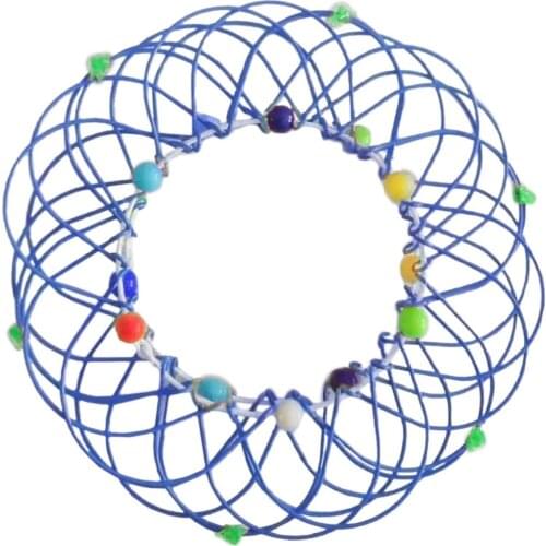 Flower Basket Anxiety Relieve Metal Hoop Ring Fidget Toys Anti-stress Decompression Toy For Adults Children Kids Random Color