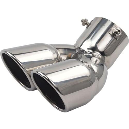Stainless Steel Cover Decor for Mitsubishi Outlander 3 Exhaust Muffler Tips Rear Tail Pipe Tip Tailpipe End Trim 2013
