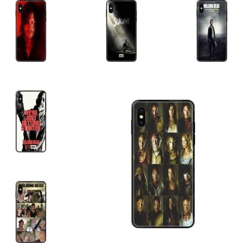 For Huawei Honor Mate Play V10 View 10 20 20X 30 Lite Pro Y3 Y5 Y9 Nova 3 3i Pro The Walking Dead Season Hard Silicone Black