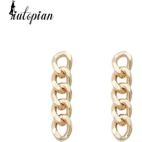 Iutopian 2021 Summer Fshion Drop Earrngs For Women 18K Gold Plated S925 Needle Anti Allergy Gift Party Jewelry #HJ048