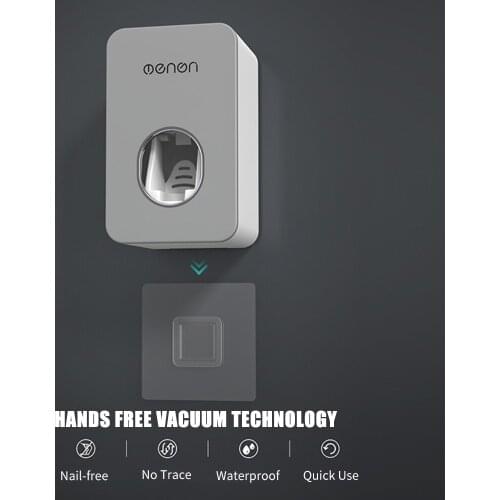New Toothpaste Dispenser Automatic Hands Free Wall Mounted Extrusion Toothpaste Squeezer