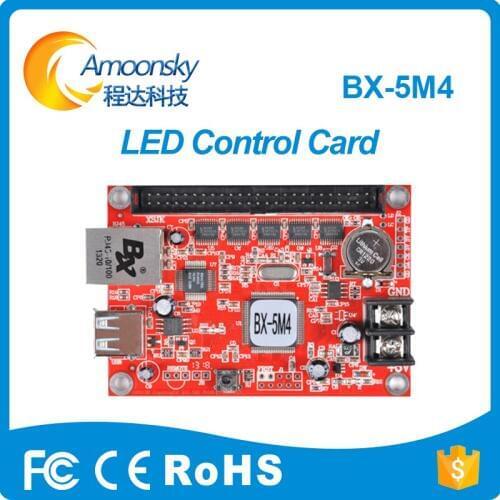 Onbon BX-5M4 with Ethernet and USB port led asynchronous control card for single and dual color