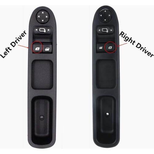 FaroeChi Right drive Electric Master Control Power Door Window Switch Button For Peugeot 207 2007-2014 For Citroen C3 Picasso