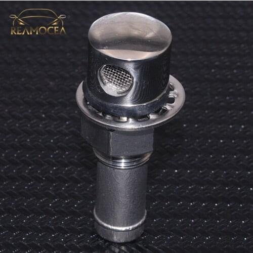 Reamocea 316 Stainless Steel Marine Boat Straight Fuel Gas Tank Vent Hardware Accessory With Durable Parts Mounting Gasket