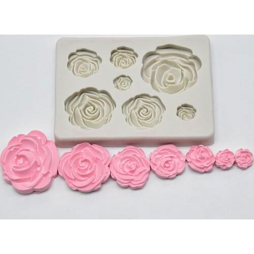 Silicone Mold Rose Flower Silicone Mold DIY Fondant Mold Cake Decorating Tools Chocolate Confeitaria Mold Baking Accessories
