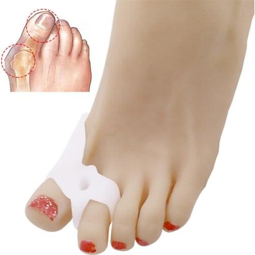 Silicone Gel Bunion Foot Big Toe Separator Spreader Eases Pain Foot Hallux Valgus Correction Guard Cushion Foot Care Tool