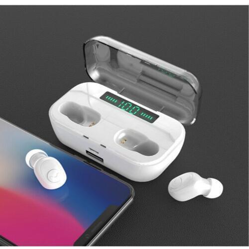 New G6S TWS Bluetooth Earphone 8D Stereo Wireless Sports Bass Earbuds Wireless Earphone Headset with 3500mAh Power Bank Earphone