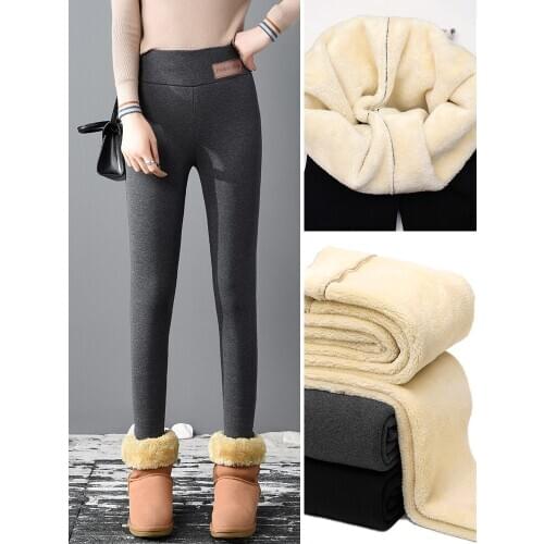 Jogers Woman Joggers Sweatpants Women Bottoms Pants Cashmere Thicness Winter Wide Leg Pants