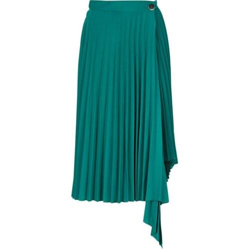 Patads French fashion skirt solid color casual lady pleated loose dress lady spring and summer j4335e