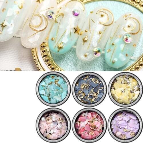 1 Mixed Set Star Moon UV Resin Epoxy Mold Copper Round Rivet Sequins Diamond Ornaments for jewelry Accessories Decoration