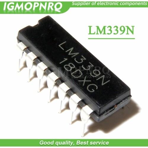 10PCS LM339N DIP14 LM339 DIP 339N DIP-14 Quad Single Supply Comparators