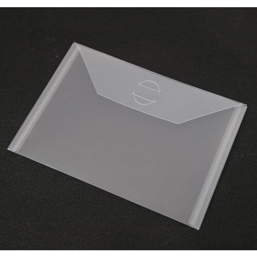 10pcs PP Transparent Storage Bag File Pack Durable Small Scrapbooking Stencil Cutting Template Stamp Collection Pouch