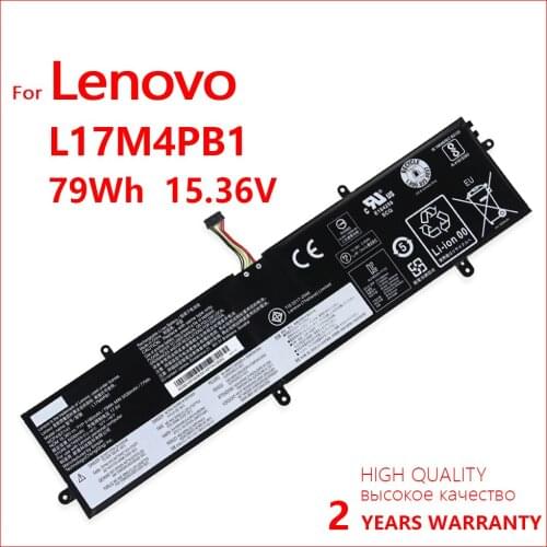 100% Genuine L17M4PB1 L17C4PB1 Laptop Battery For Lenovo IdeaPad 720S-15IKB YOGA 2 pro 13 Yoga2 15.36V 79Wh 5185mAh
