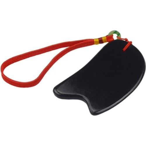 5A authentic natural Xuan Huang stone scraping plate Scrapping acupuncture massage stone scraping board