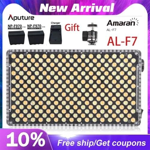 Aputure Amaran AL-F7 Color Temperature 3200-9500K CRI/TLCI 95+ Led Panel Most Versatile On-Camera LED light