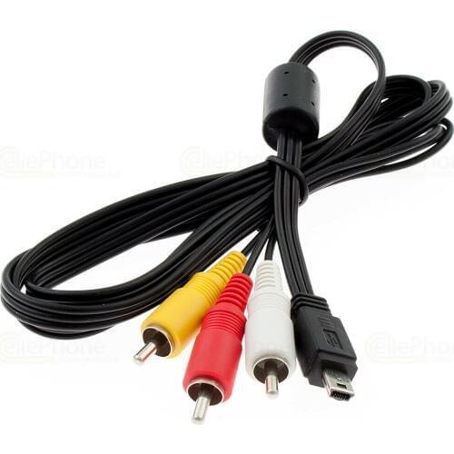 AV Audio/Video Cable for Canon PowerShot G1 X,G12,G15,G16,S95,S100,S110,S120,SX170 IS,SX500 IS,SX50 HS,SX510 HS Digital Camera