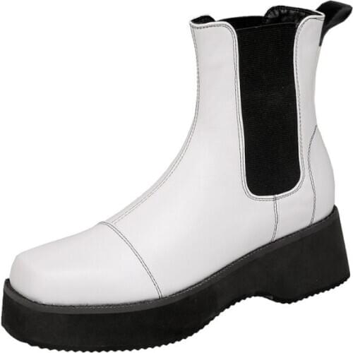 Big Size Simple square toe short boots boots women shoes ankle boots for women ladies boots shoes woman winter