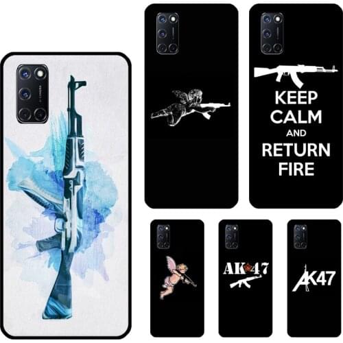 AK-47 Case For OPPO A5 A9 2020 A53 A31 A52 A72 A15 A83 A91 F5 F7 A1K A3S A5S Find X3 Pro Cover