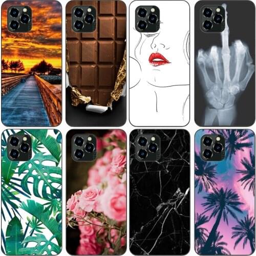 For Oukitel C21 Case Rose Wolf Cute Patterned Cover Soft Silicon Phone Case for Oukitel C21 pro Top Quality