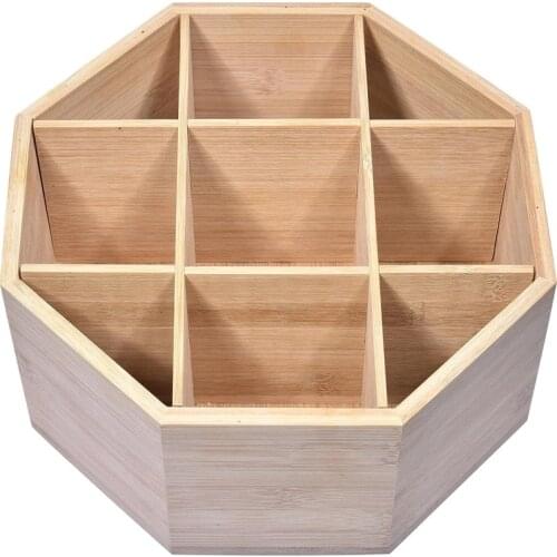 Wooden Storage Case Multifunction Rotating Type Snack Storage Container Suitable For Living Room Kitchen Bedroom Для Кухни