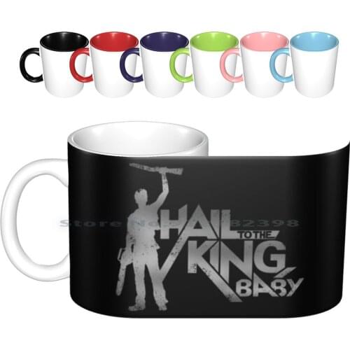 Evil Dead-Hail To The King [ Dark ] Ceramic Mugs Coffee Cups Milk Tea Mug Evil Dead Evil Dead Sam Raimi Ash Williams Deadite