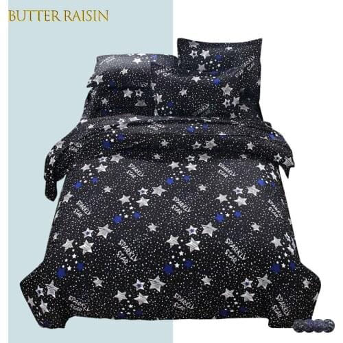 2/3pcs Duvet Cover Bedding Set Star Cartoon Print Comfortable Quilt Cover Pillowcase Not Bed Sheet Single Full Queen King Size