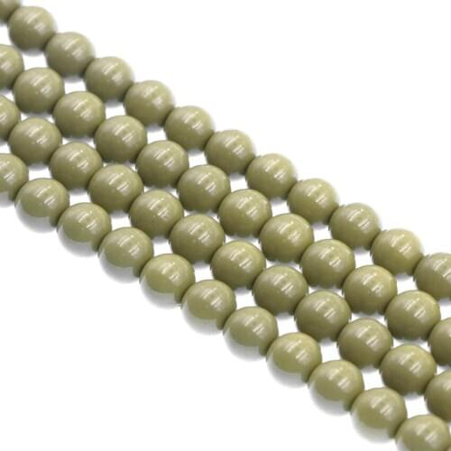 3-12mm Round Loose Ball Beads for Jewelry Making DIY Bracelet Necklace Baking Paint Glass Spacer Accessories Finding Craft B79