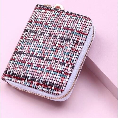 2021 New Leather Short Wallets Mini Pouch Portable Women Wallet Sequins Coin Purses Handbags Card Holder Keys Bags Fashion