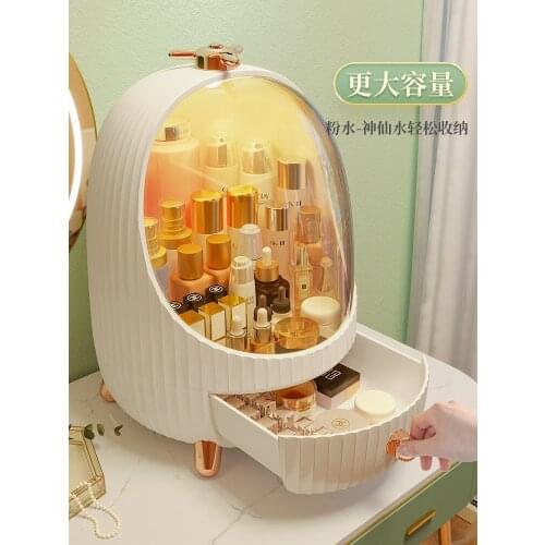 New cosmetic storage box makeup brush bucket lipstick mask storage box acrylic skin care products dressing table shelf