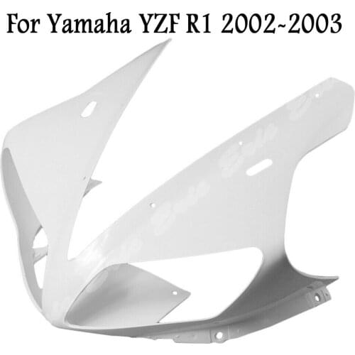 New Motorcycle Unpainted Upper Front Cowl Nose Fairing For Yamaha YZF R1 2002-2003