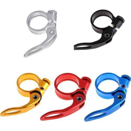 New Outdoor Alloy MTB BMX Bike Seat Post Clamp QR Quick Release mountain Road Fixed Gear Bike Seatpost Clip Bicycle Accessories