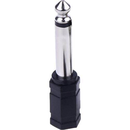 6.5mm Mono to 3.5mm Jack Audio Stereo Converter 1/4" Male to 1/8" Female Adapter Plug Mono Jack Connector for Amplifier VCD DVD