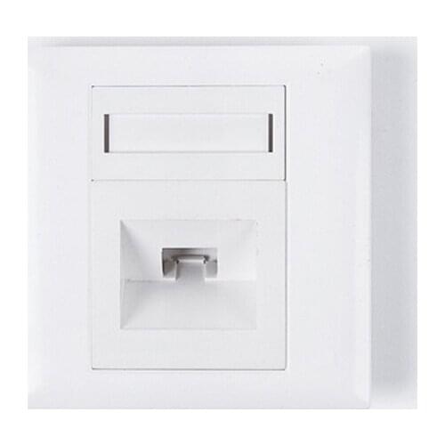 Plastic One Port Wall Face Plate Panel Cover for SC Fiber Optic Cable 100PCS/LOTS