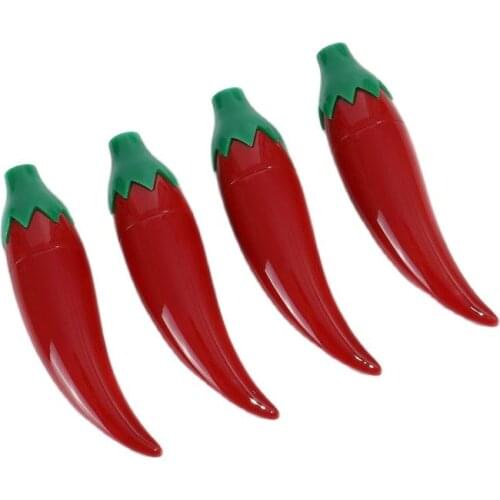 Empty Lipstick Tube Red Pepper Shaped Lip Balm Container Cosmetics Refillable Shell Makeup Lipstick Tube Packaging 30/50pcs