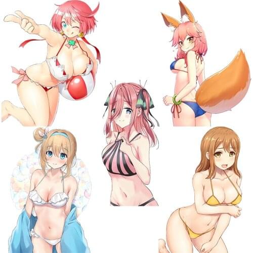 Three Ratels CDM367 bikini sexy girl kawaii lolita Anime Sticker for skateboard bike motorcycle auto car Vinyl auto Wrap