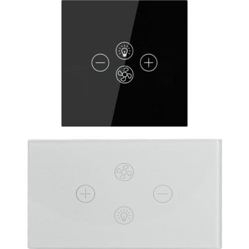 Smart Wifi Fan Light Switch EU/US Ceiling Fan Lamp Switch Wireless Remote Control Hands-free Voice Control Timer Setting