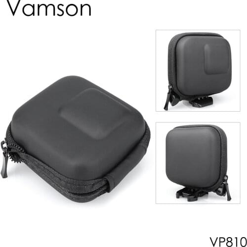 Vamson for Go Pro Hero 8 7 6 5 for DJI Action Sport Camera Accessories Protective Storage Case Bag Box Mount Mini EVA VP810