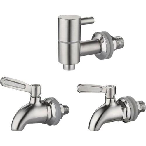 Wine Bottle Faucet Jar Wine Barrel Water Tank Faucet stainless steel wine barrel faucet Beverage open bucket faucet Ball valve